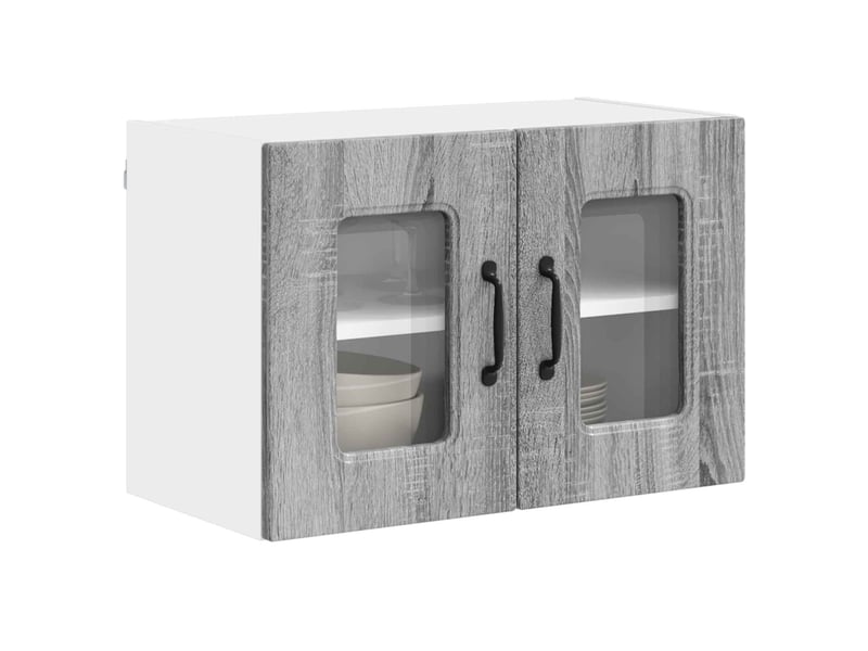  Meuble mural de cuisine | armoire de cuisine gris sonoma 60x31x40cm shl4860  - Conforama C