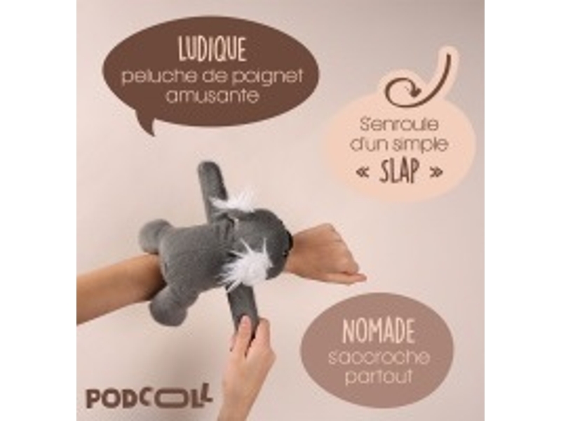  Peluche bracelet slap koala podcoll - 25 cm  - Conforama D