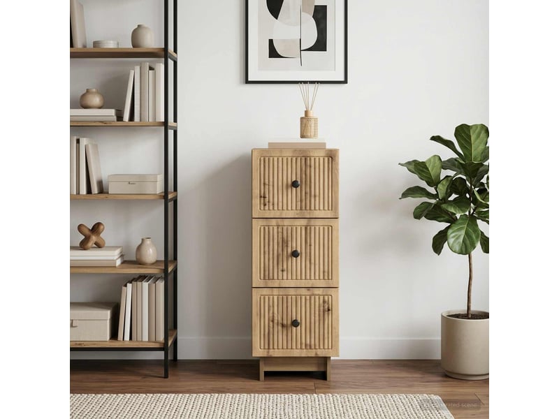  Armoire de rangement bureau, armoire à tiroirs 33 x 34.5 x 90 cm bois d'ingénierie shl3249  - Conforama D