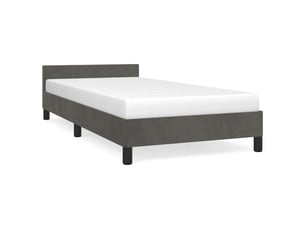 Lit simple 100x200 cm    coloris gris
