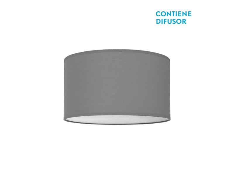  Plafonnier fabrilamp nicole 3 x e27 gris ø 40 cm 042984028 - Conforama A