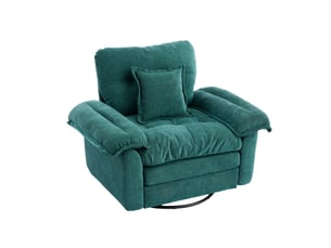 Fauteuil convertible pivotant  TCQPZ  Tissu vert vendu A l'unité
