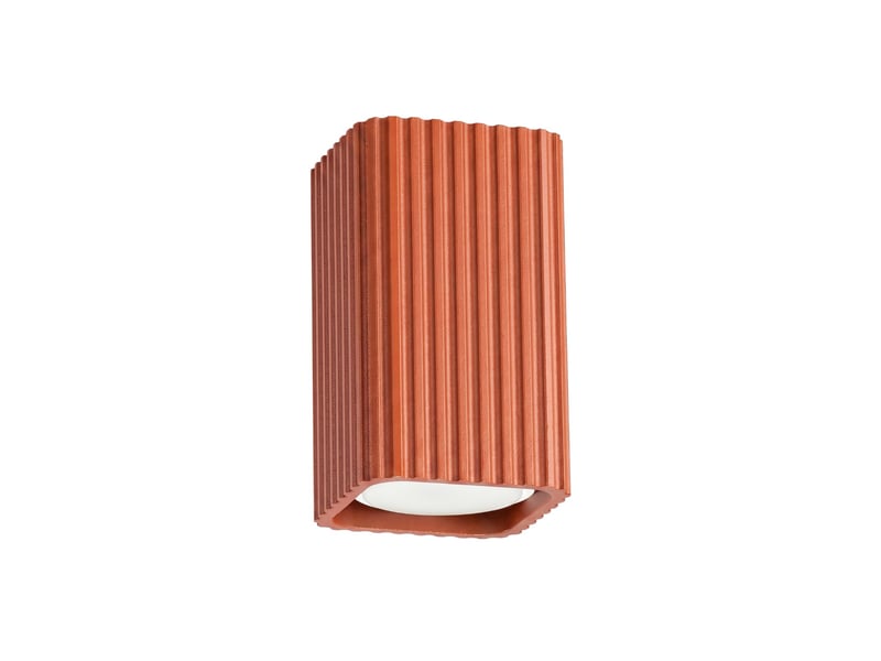  Plafonnier rayo 10 ocre rouge aluminium moderne 10x6x6cm SL.3191 - Conforama A