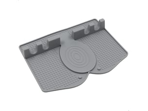25,5x19cm, gris repose cuillère porte ustensiles support - en silicone, garder les plans de travail la cuisine ordre, pour cuillères louche pinces spa