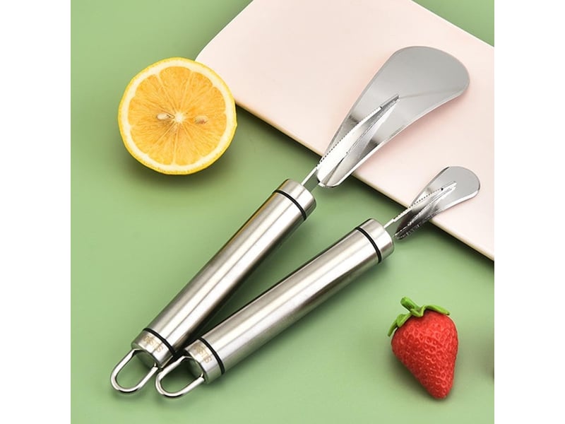 Ouvre-pomelo en acier inoxydable, coupe-pomelo de cuisine, éplucheur d'agrumes polyvalent pour pamplemousse, citron, orange - Conforama D