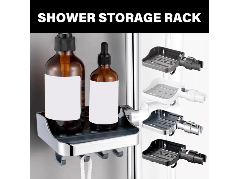 Rails réglables, support de pommeau de douche, porte-savon, boîte à savon, support de douchette, galvanoplastie  - Conforama B