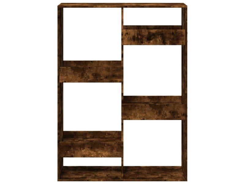  Cloison bibliothèque, meuble de rangement chêne fumé100x33x135 cm bois d'ingénierie  - Conforama D