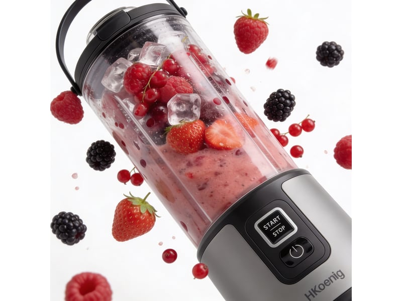  H.koenig mooth9 - mini blender portable sur batterie noir  - Conforama E