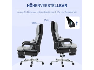 Chaise de bureau <strong>STILVORA</strong> <strong></strong> avec assise réglable en hauteur