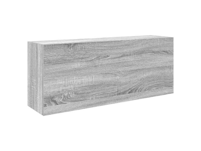  Armoire murale de bain, meuble de rangement sonoma gris 100x25x40 cm bois ingénierie  - Conforama A