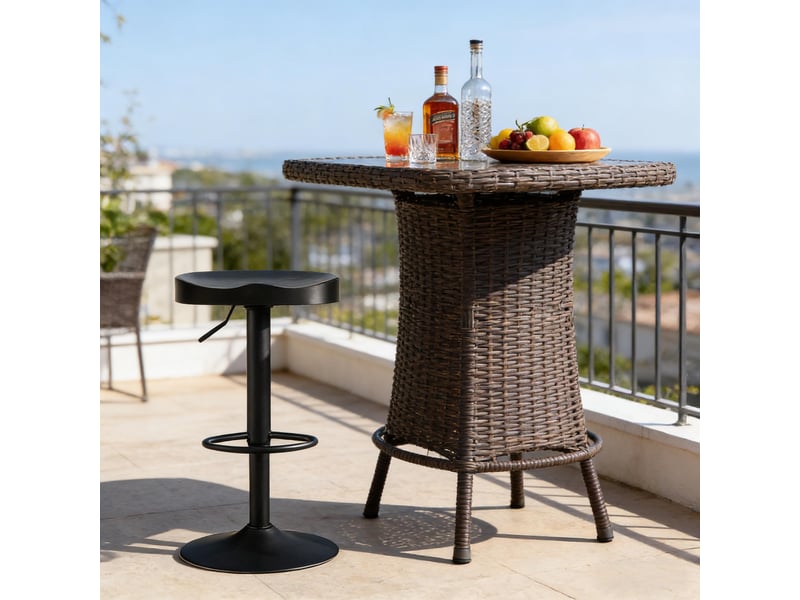  Tabouret de bar élégance 1 pièce, chaise haute moderne, siège petit-déjeuner et salle à manger  - Conforama E