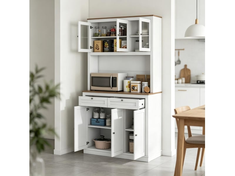  Buffet de cuisine avec rangements et tiroirs 100 cm evryae  - Conforama E