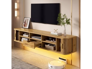 Meuble tv coloris naturel 175 cm <strong></strong>  <strong></strong>