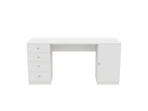 Bureau enfant BIQZUYA 155 cm coloris blanc