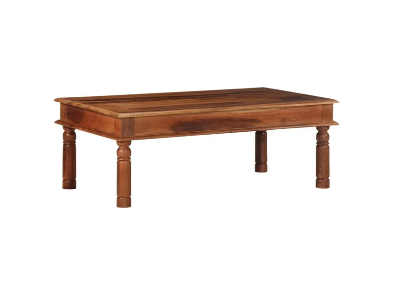  Table basse rectangulaire | table de salon 110x60x40 cm bois massif d'acacia  - Conforama A