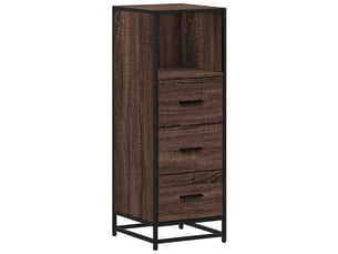Armoire de bain, cabinet de salle de bain chêne marron 35x37,5x100 cm bois d'ingénierie cf64983