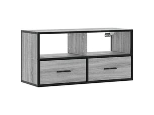 Meuble tv coloris gris 80 cm <strong></strong> <strong></strong>