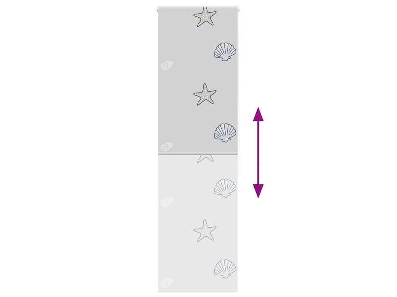  Store enrouleur de douche, store à rouleau 60x240 cm largeur du tissu 56 cm cf45034  - Conforama E
