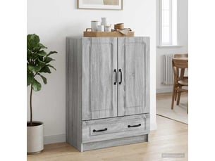 Buffet - bahut - meuble de rangement sonoma gris 66 x 34,5 x 92 cm bois d'ingénierie