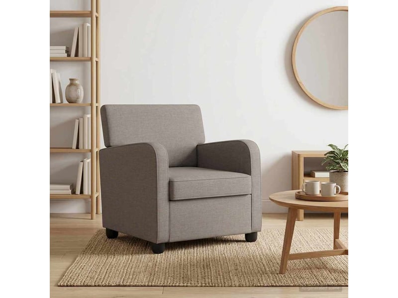  Vidaxl fauteuil taupe tissu  - Conforama B