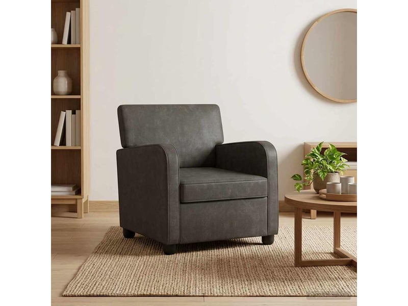  Vidaxl fauteuil noir antique simili cuir  - Conforama B