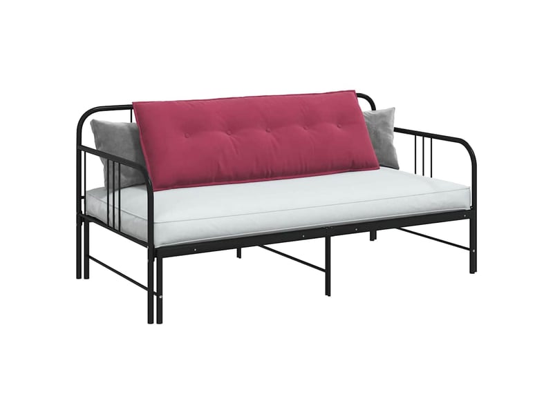  Coussin de dos, coussin de dossier bordeaux 140 x 50 cm tissu en velours côtelé cf54585  - Conforama C