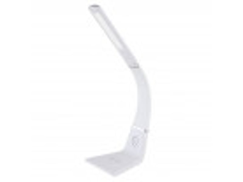  Fabrilamp kodonita lampe de bureau led blancchrome 5 w 400 lm, charge qi, tactile et dimmable 139271001 - Conforama B