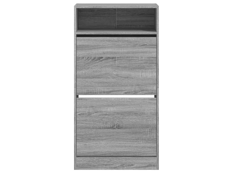  Meuble à chaussure, armoire à chaussures sonoma gris 60x34x116 cm bois d'ingénierie  - Conforama E