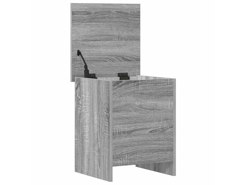  Coffre de rangement avec stockage sonoma gris 40x40x50 cm  - Conforama E