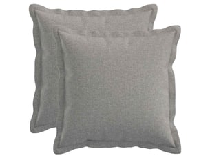 Lot de 2 coussins, coussins décoratifs houten gris nuage lin synthétique cf56493