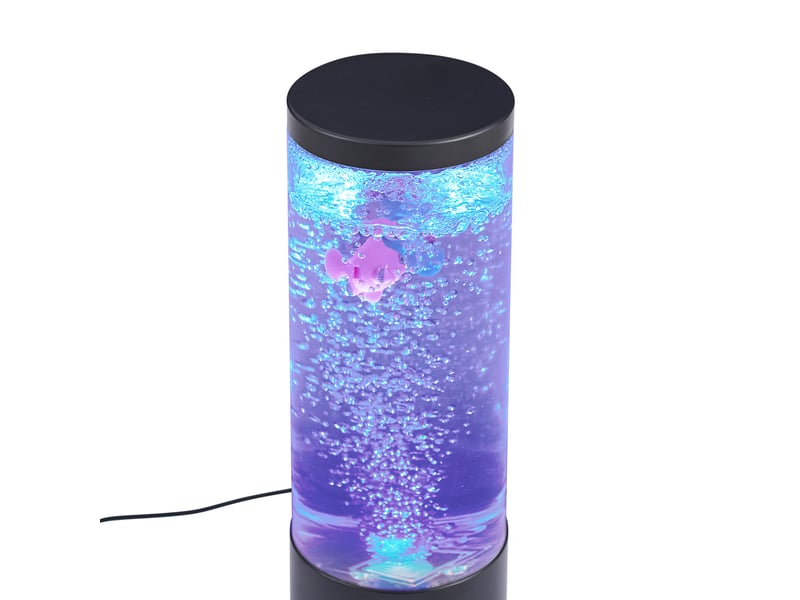  Tube à bulles noir 30 cm avec led rgb - sealife  - Conforama B
