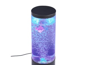 Tube à bulles noir 30 cm avec led rgb - sealife