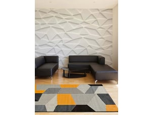 Tapis atticgo leo 80x150 cm - rectangulaire moderne, gris beige moutarde