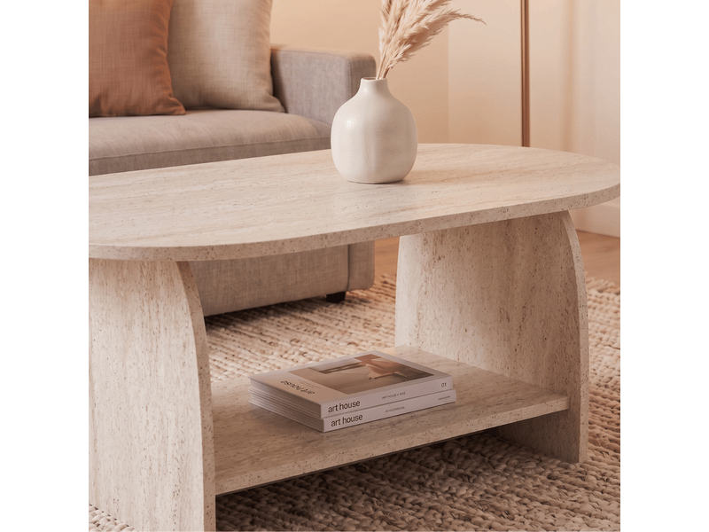 Table basse avec deux plateaux l110 cm - aster  - Conforama C