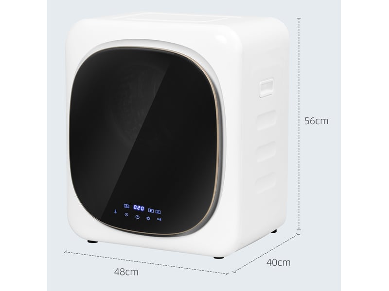 Sèche-linge 48x40x56 cm désinfection uv métal blanc - Conforama E