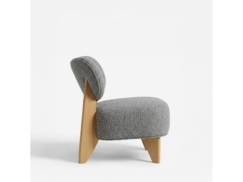 Fauteuil como gris clair - laine bouclée 3CA58.AS.1D.09 - Conforama D