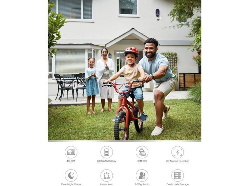  Camera securite 4g lte sim 2k 3mp avec alerte pir ip66 vision nocturne jusqu a 15 m 149519_AAAQG21591_6_DROPFR - Conforama C