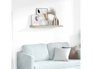 Étagère flottante, étagère murale chêne 80x23,5x3,8 cm mdf cf41711
