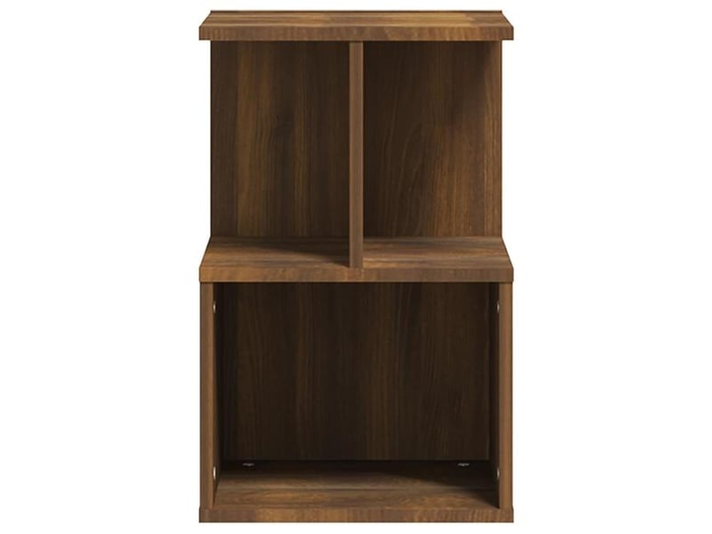  Lot de 2 tables de chevet - cabinet de chevet - table de nuit chêne marron 35x35x55cm bois d'ingénierie  - Conforama D