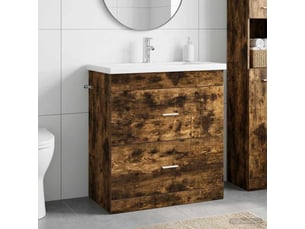 Ensemble de mobilier de salle de bain chêne fumé shl1061