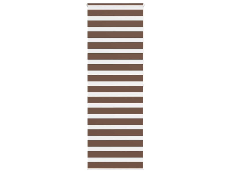 Store zèbre, store de fenêtre marron 90x200 cm largeur du tissu 85,9 cm polyester cf48741 - Conforama B
