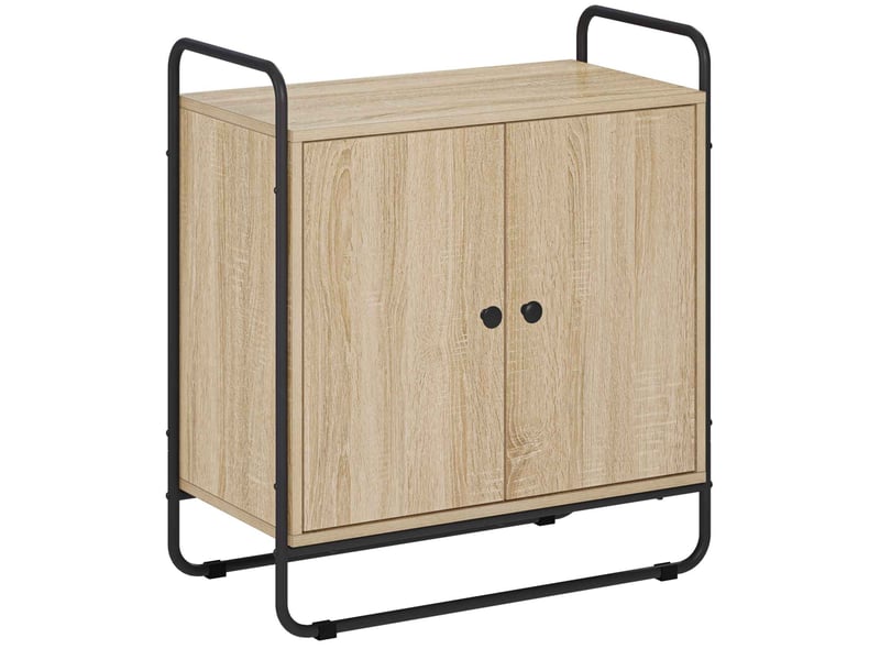 Buffet salon, buffet de rangement chêne sonoma 68x35x75 cm bois d'ingénierie shl18200 - Conforama A