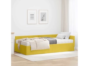 Lit simple 90x190 cm    coloris jaune