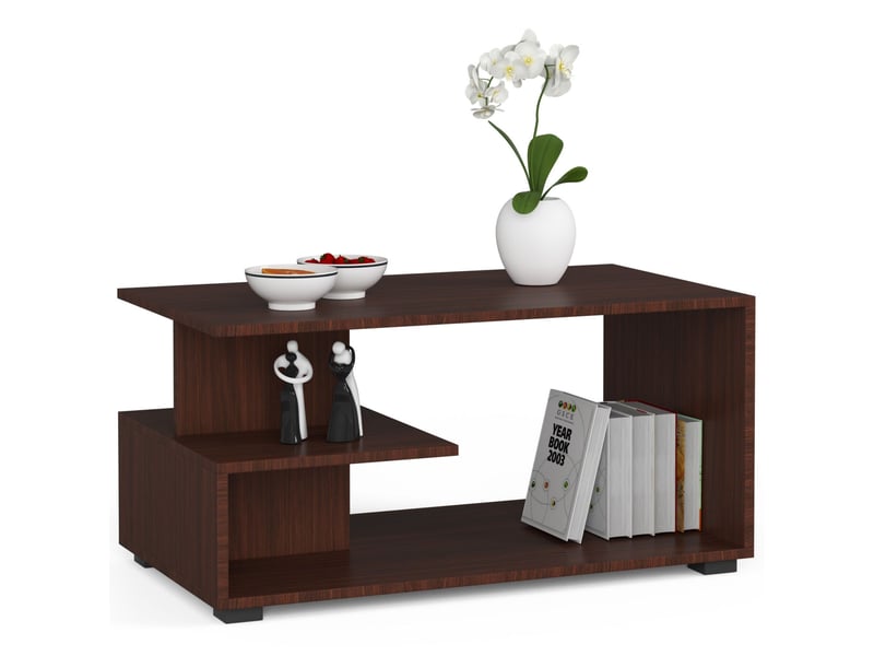  Table basse akord pin wengé 90 cm 90x51x45 cm PIN - Conforama A