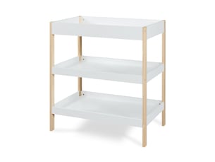 Table à langer oupilu avec 2 étagères 91 x 82 x 53 cm blanc [en.casa]