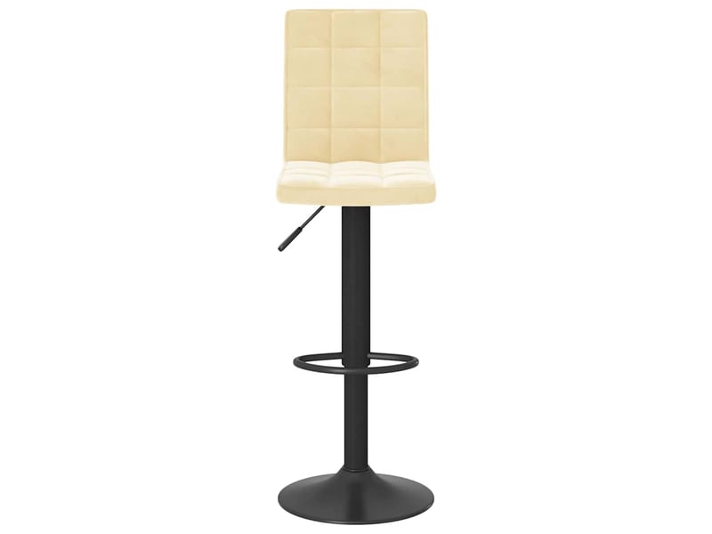  Lot de 2 tabouret de bar, chaise de bar crème velours shl25752  - Conforama D