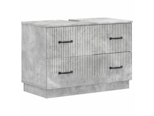 Meuble sous lavabo de salle de bain hoorn gris béton cf64913