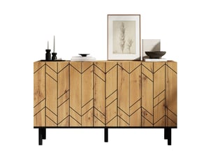 Buffet 3 porte(s)  0 tiroir(s) OKWISH  - 120 cm coloris naturel 