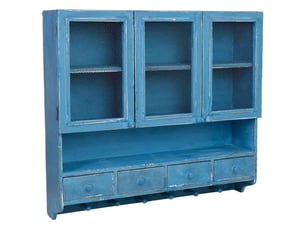 Etagère 89.5 cm coloris bleu WANDERLUST DECO