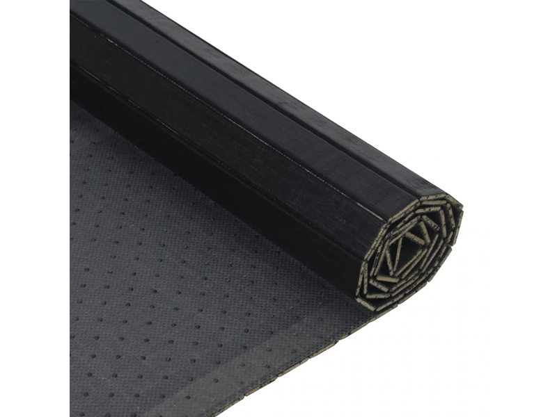  Tapis rectangulaire noir 70x400 cm bambou - comfortxl 376756 - Conforama E